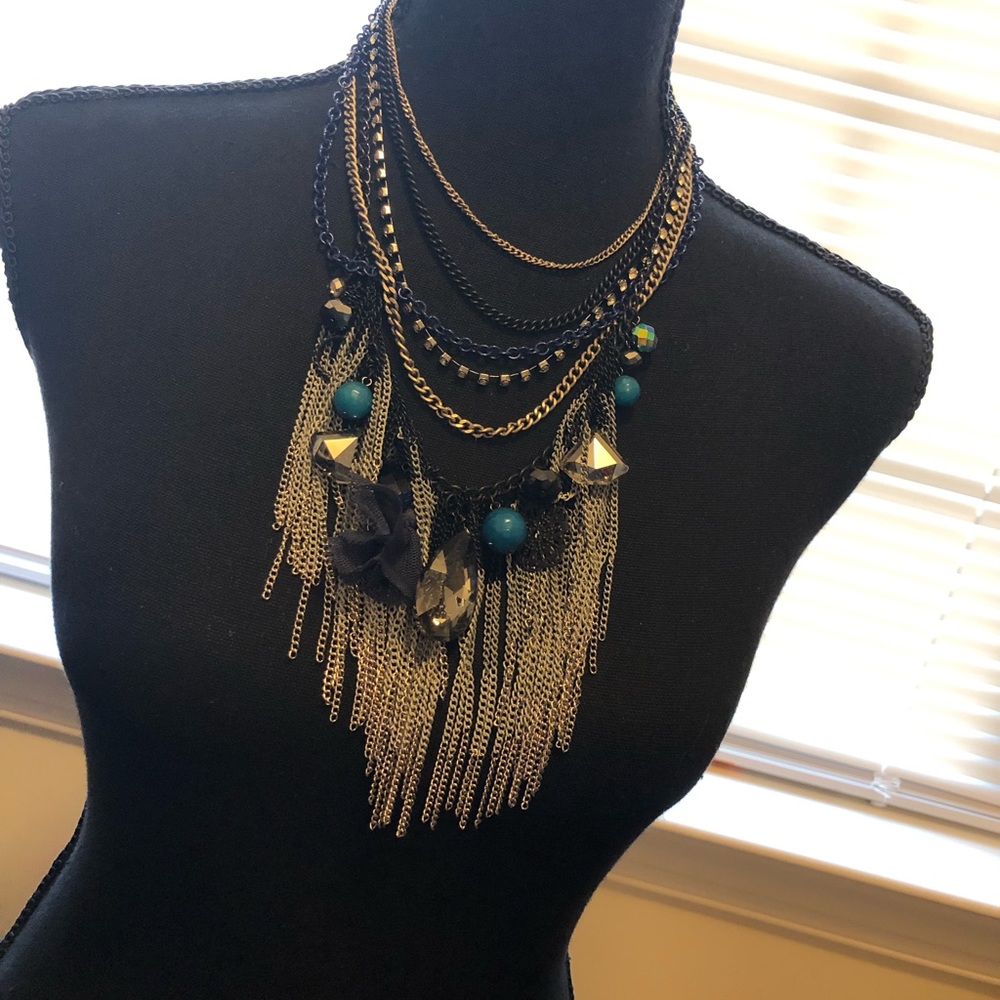 Multi-Layered Statement Necklace - image 1